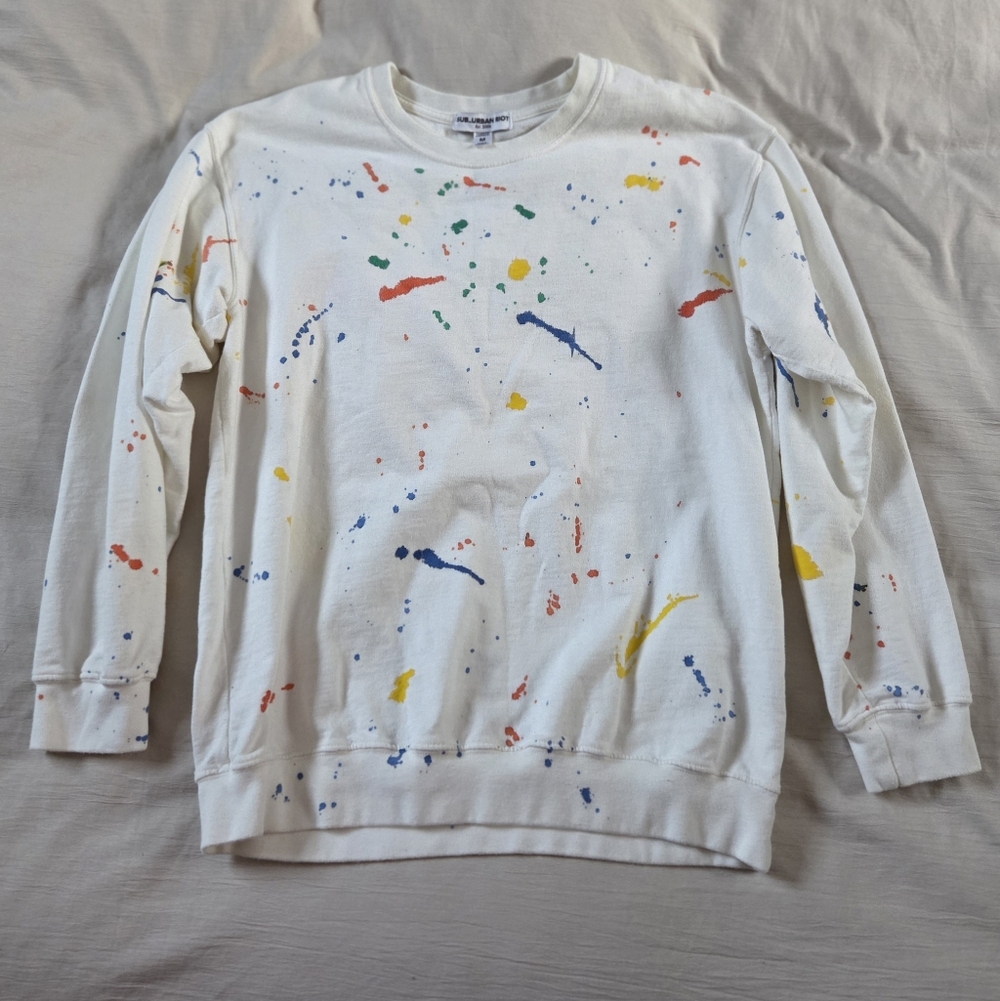 Sub Urban Riot Sweatshirt Paint Splatter Size Medium Unisex